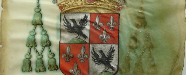 waterschade archiefdocument golving perkament en bloeden kleuren